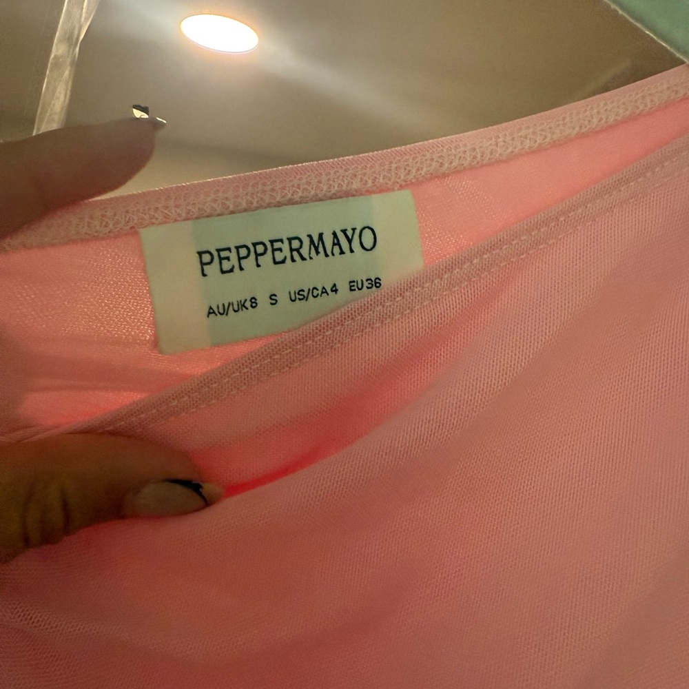 Peppermayo Blush Mesh dress